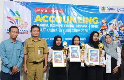 Juara 3 Lomba LKS Kab. Kudus Mata Lomba Accounting